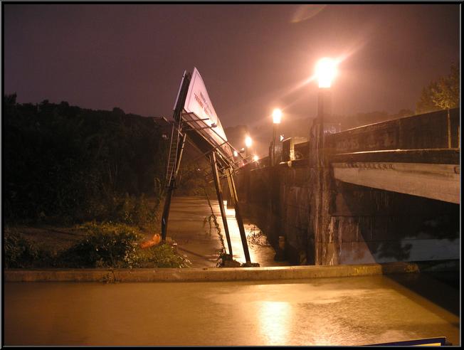 Billboard washout in Stella Ling Park at Green Lane and Main