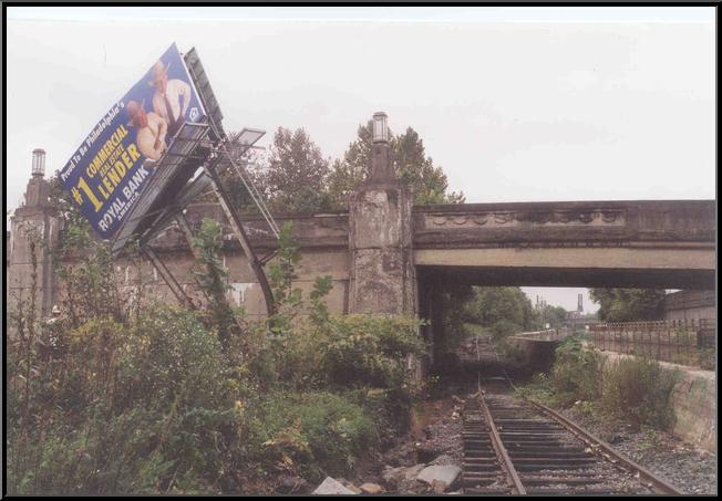 Billboard washout in Stella Ling Park at Green Lane and Main