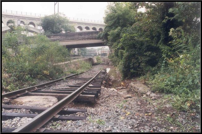 Train Tracks under Green Lane Bridge--Washout damage