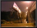 Billboard washout in Stella Ling Park at Green Lane and Main