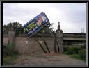 Billboard washout in Stella Ling Park at Green Lane and Main