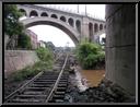 Train Tracks under Green Lane Bridge--Washout damage