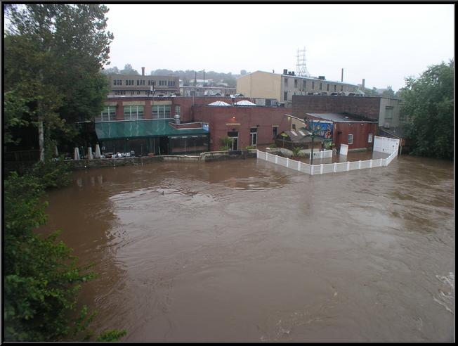 Manayunk Brewing Company from Railroad Bridge