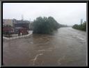 Manayunk Brewing Company and Schuylkill River from Railroad Bridge