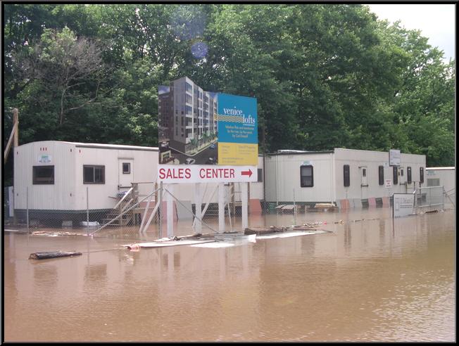 Venice Lofts--Sales Center Sign and Trailers