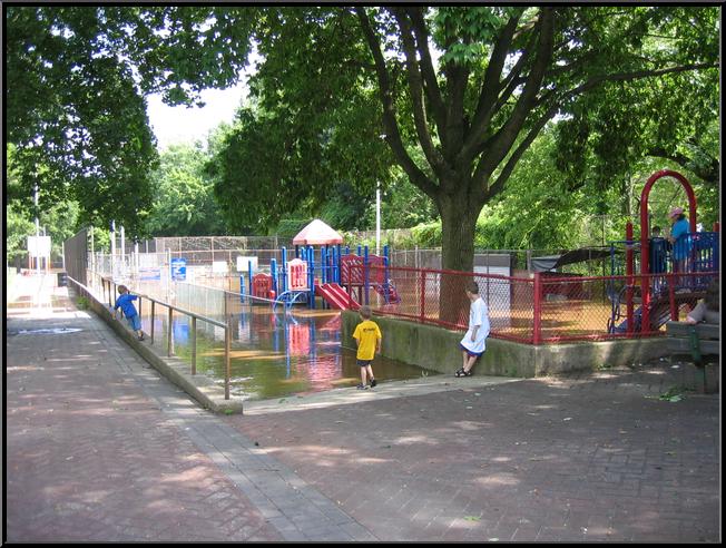 Venice Island Rec Center--Flooded Play Area