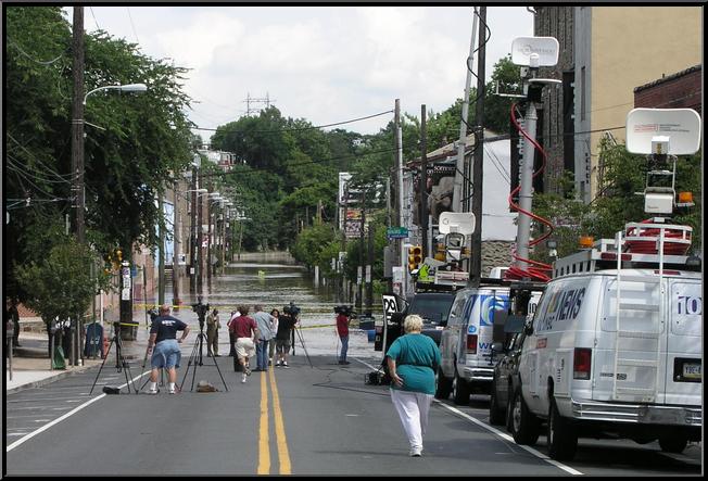 Main Street Flooded Just Past Shurs Lane