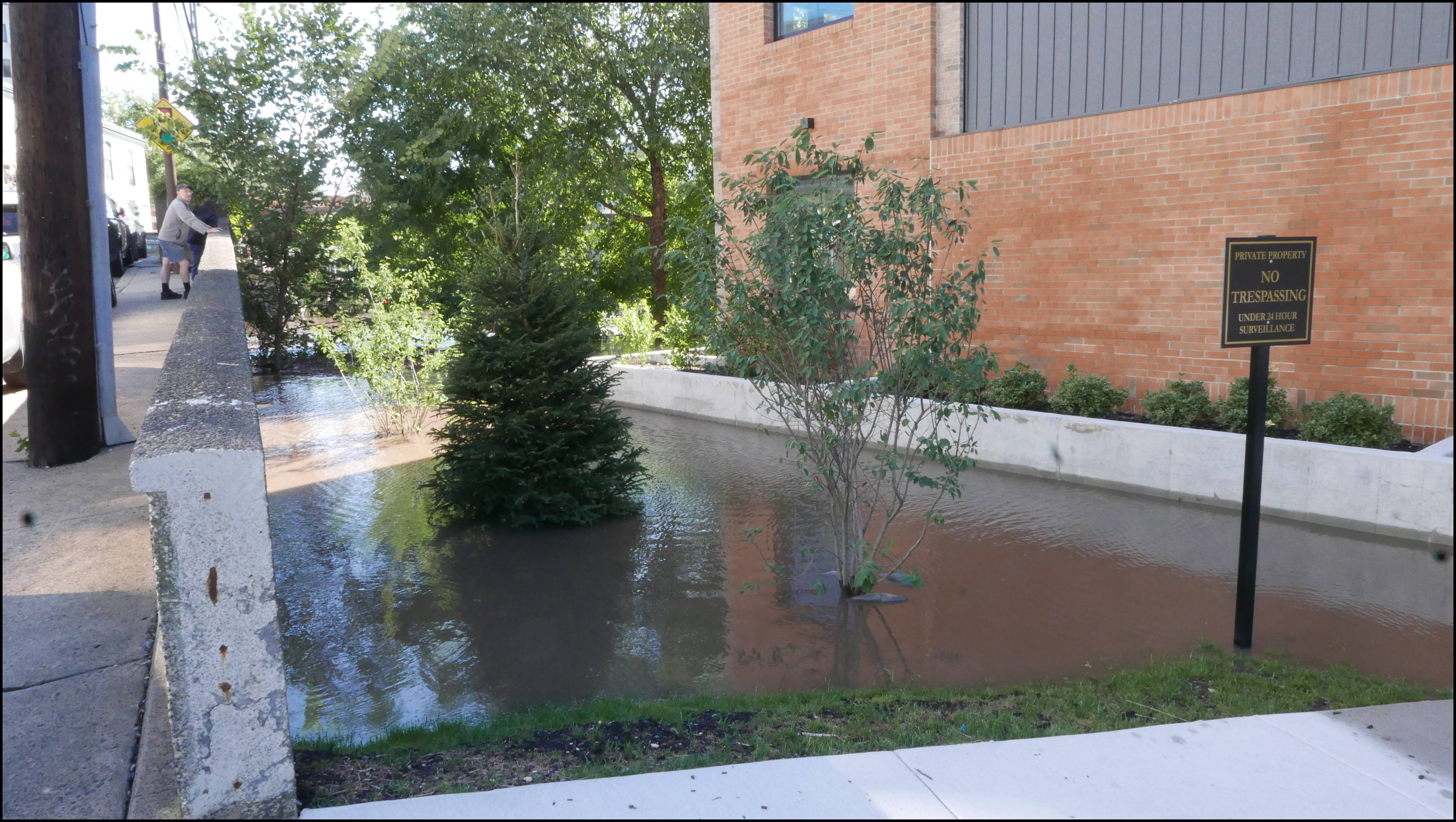 The Locks development -- Flood emergency egress. Just made it.