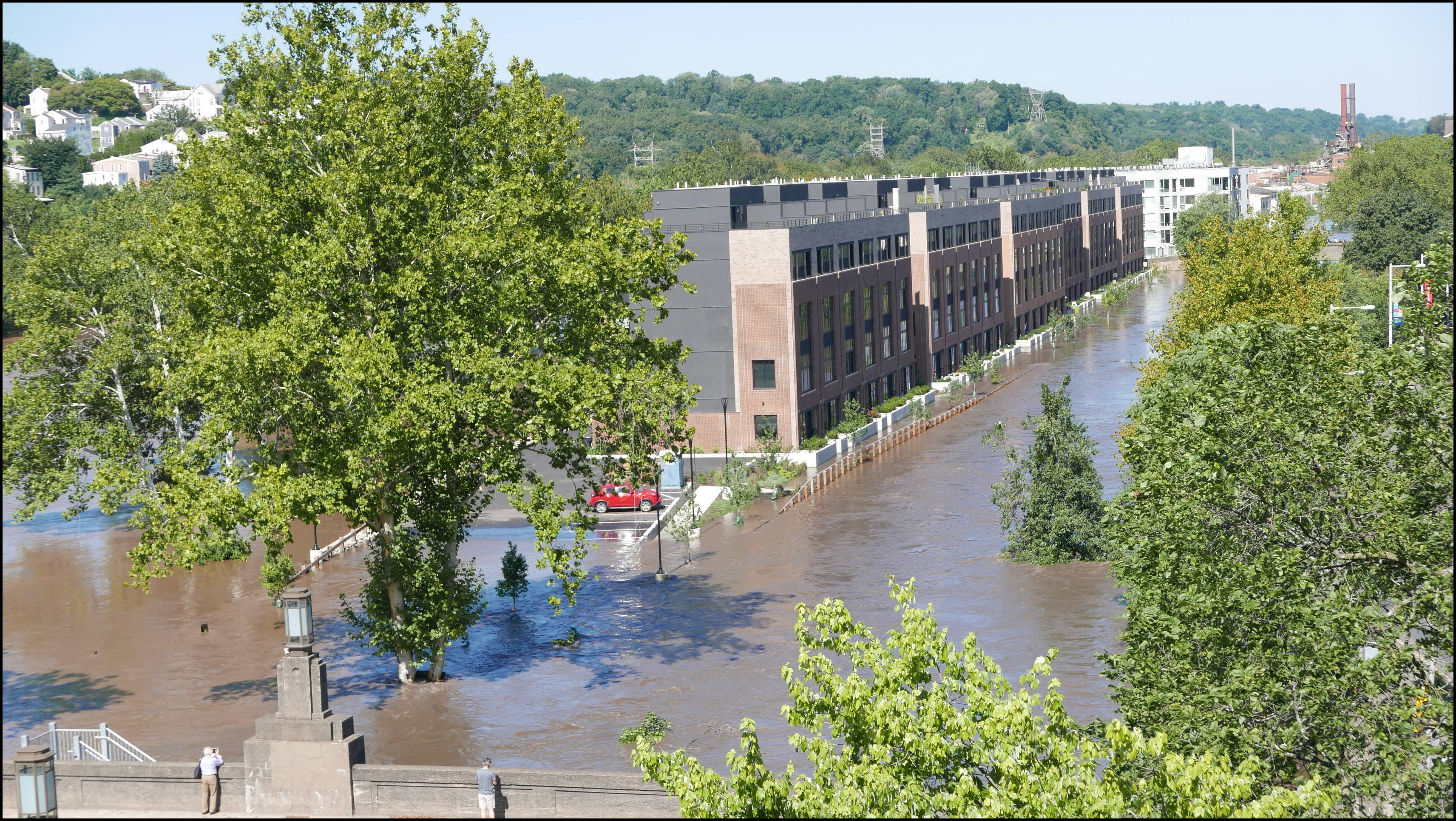 Views from the Manayunk Bridge -- Main Street parking lot