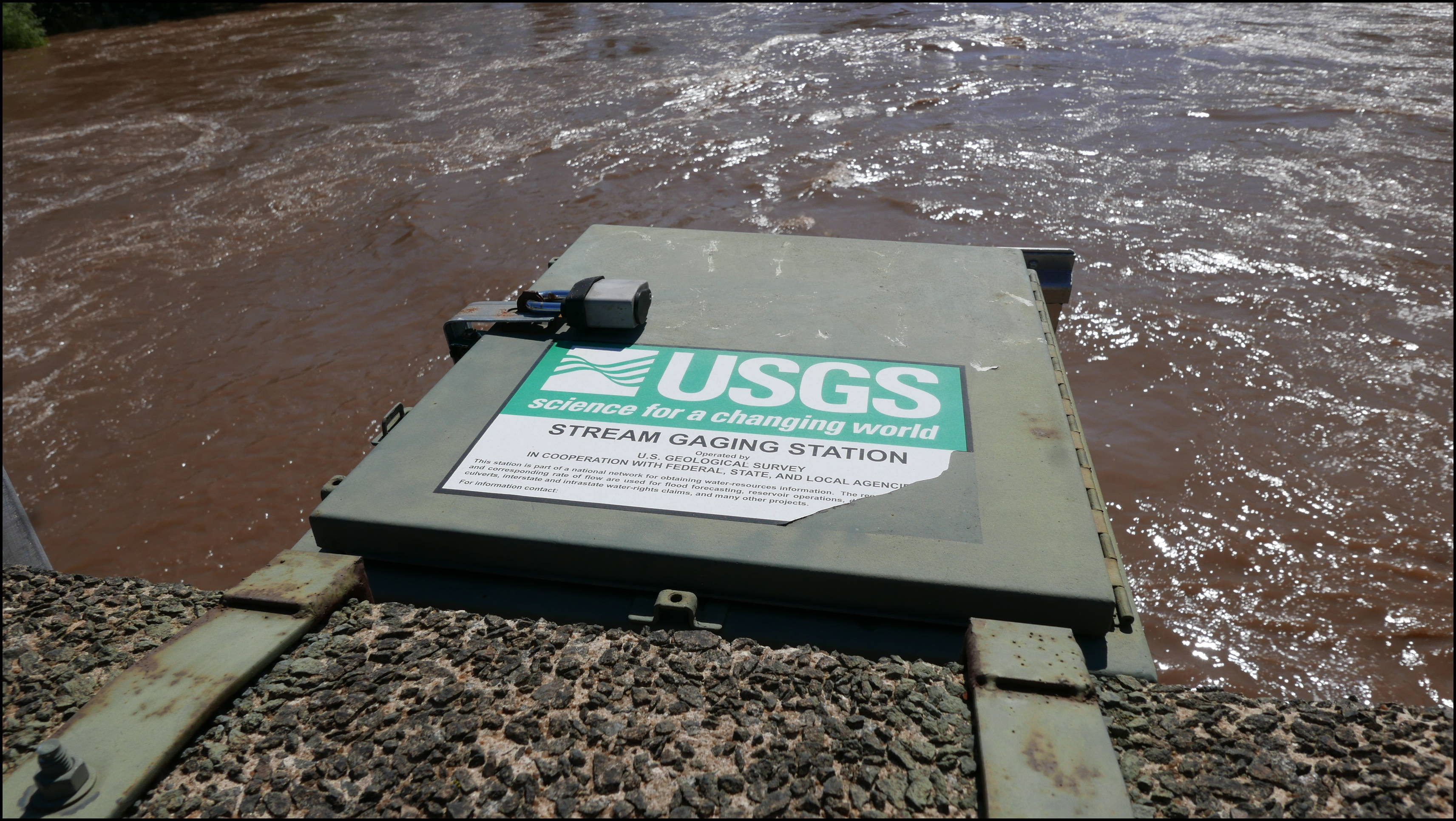 Views from the Green Lane bridge -- This is where the magic happens. Flood crest of 42.61 feet on September 2, 2021 at 9:00 am