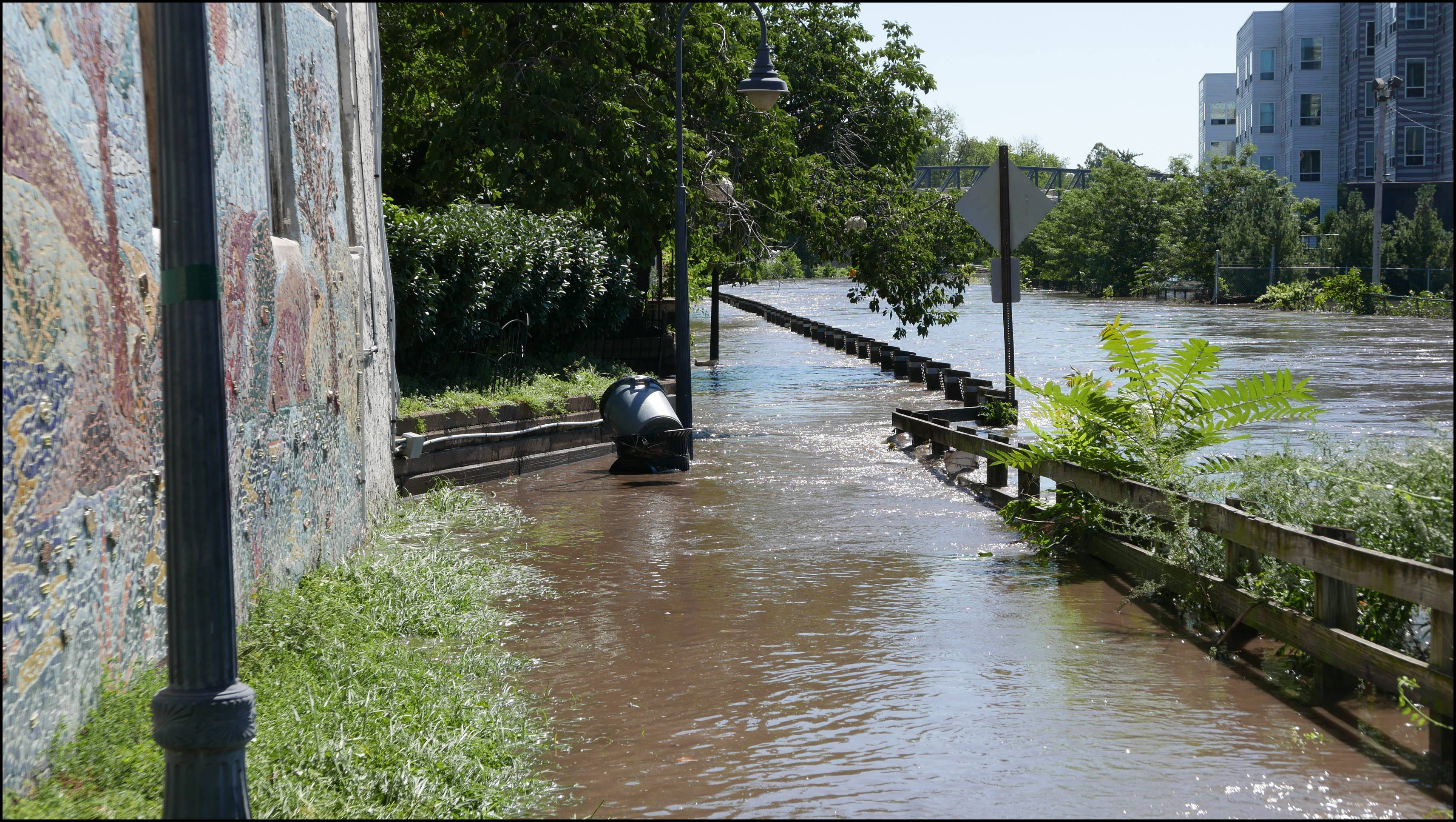 Carson Street foot bridge and the Manayunk Canal