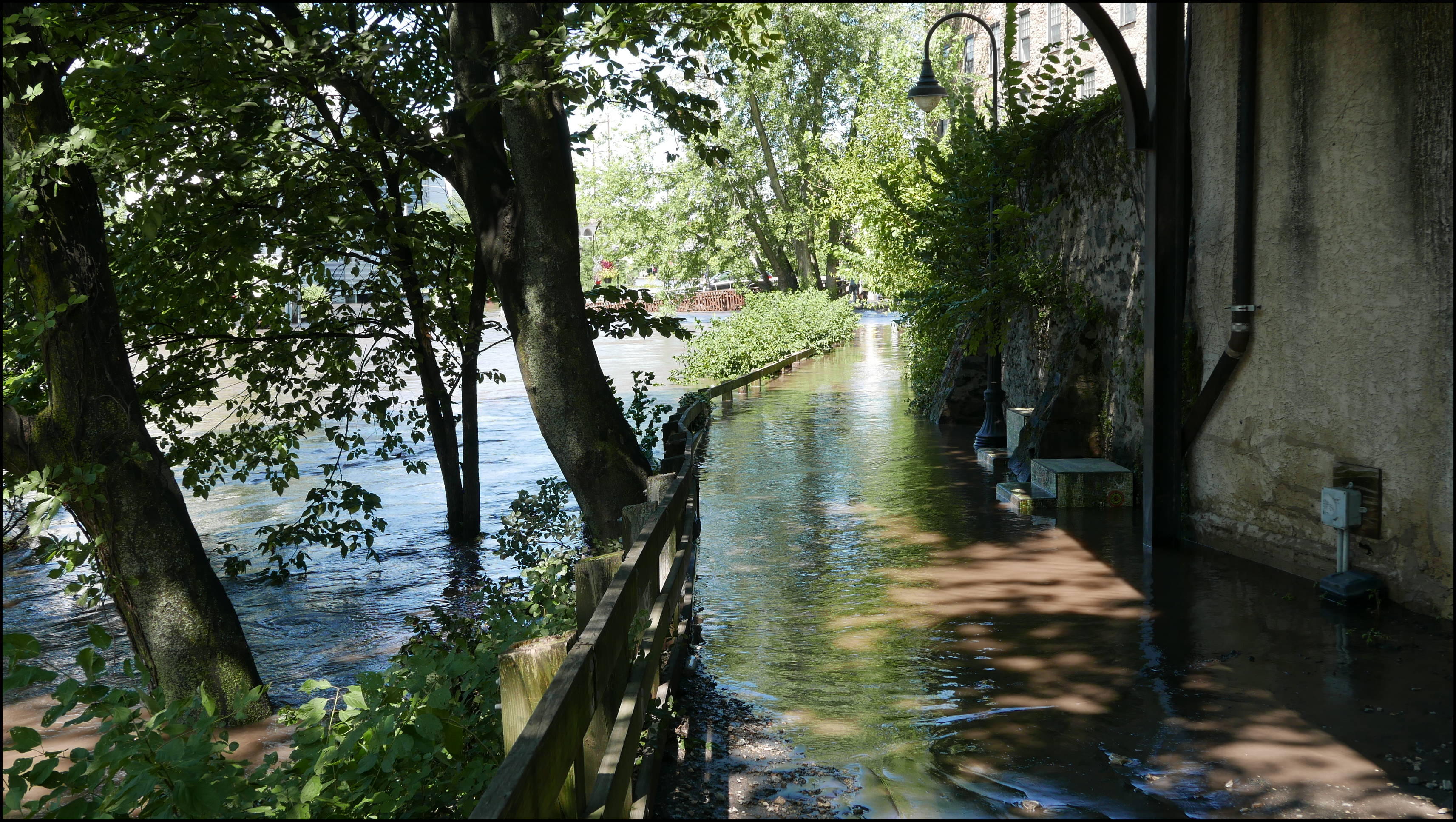 Rector Street and the canal -- Tow path looking north towards Cotton Street.