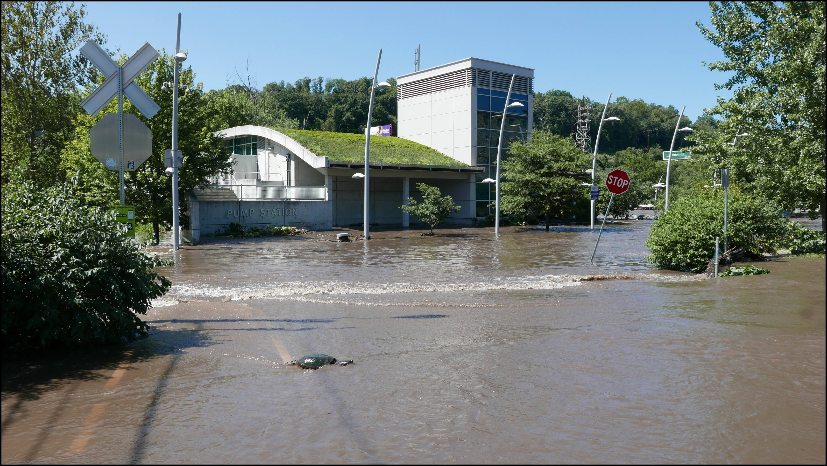 Lock Street and the canal -- PWD pumping station.