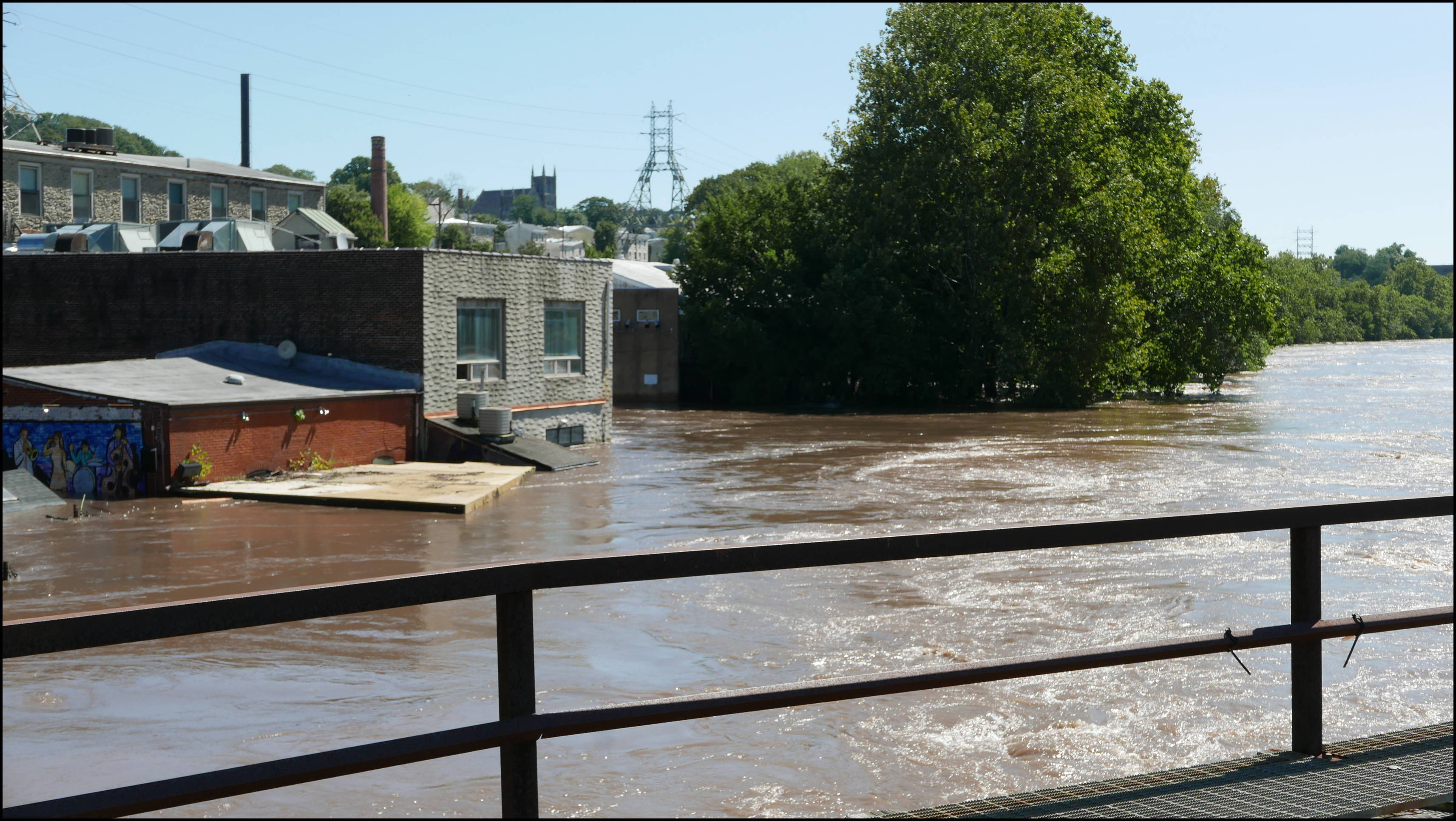 Blackies Bridge -- Back of Manayunk Brewing Company. Record flooding