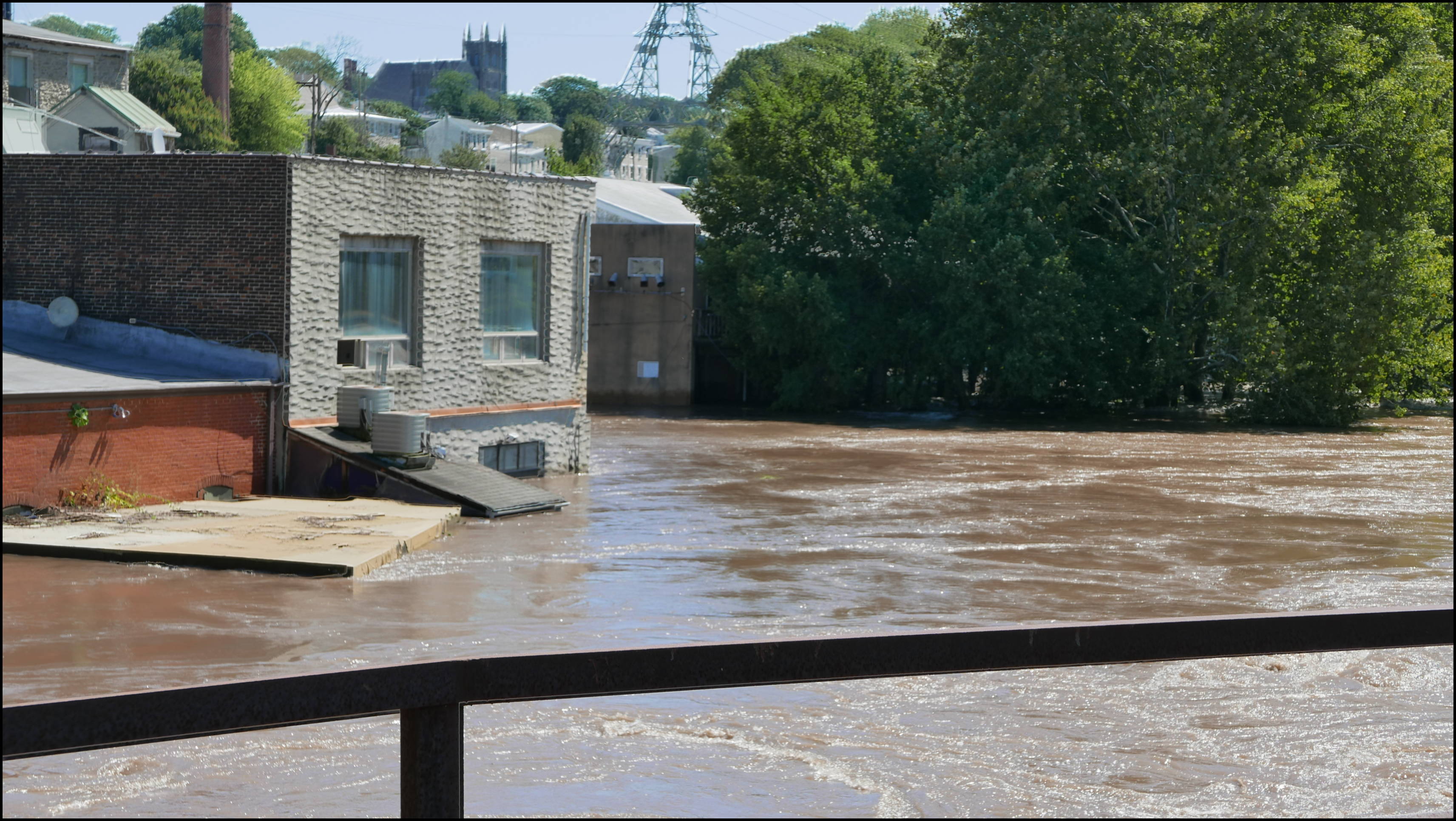 Blackies Bridge -- Back of Manayunk Brewing Company. Record flooding