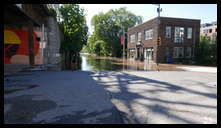 Leverington and Main -- First time for water at this location.