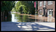 Leverington and Main -- First time for water at this location.