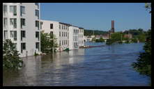 Venice Lofts and the Canal -- There's a parking lot under the building. I usually get pictures of flooded cars but now the garage is completely covered.