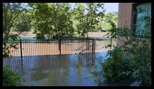 The Locks development -- River behind houses