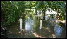 Fountain Street Steps and Flat Rock Road -- The canal path is down there somewhere.