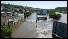 Views from the Manayunk Bridge -- Main Street parking lot