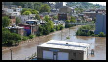 Views from the Manayunk Bridge -- Main Street parking lot