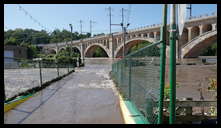 Carson Street foot bridge and the Manayunk Canal