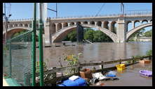 Carson Street foot bridge and the Manayunk Canal