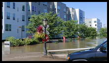 Cotton Street and the canal -- The Isle. There's a parking lot under there. Hope the got all the cars out.