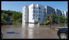 Cotton Street and the canal -- The Isle. There's a parking lot under there. Hope the got all the cars out.