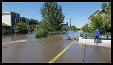 Lock Street and the canal -- PWD pumping and VI Rec Center.