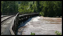 Blackies Bridge -- Bridge looks a little sketchy if something big comes down. You can feel it vibrating.