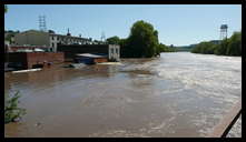 Blackies Bridge -- Back of Manayunk Brewing Company. Record flooding