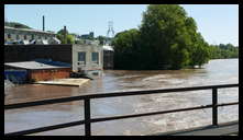 Blackies Bridge -- Back of Manayunk Brewing Company. Record flooding