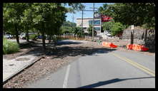 Southern limit of flooding on Main Street