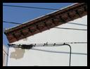 Closeup of front cornice